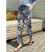 Women 100  Cotton Plants And Flowers Printing Maxi Length Pants