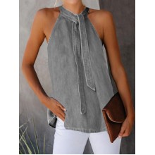 Women's off-shoulder denim T-shirt HE1601-03-02