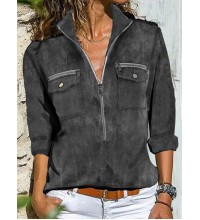 Women's warm and loose winter sweatshirt  HE1609-04-04